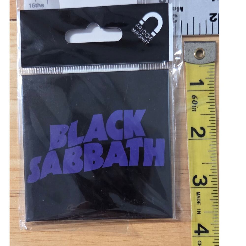 Black Sabbath Magnet - Master of Reality Purple Wavy Logo - New 2.5" Square